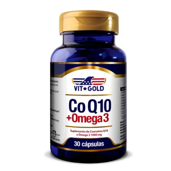 VIT GOLD Co Q10 + Ômega 3 30 Cápsulas