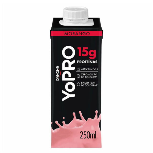 YOPRO UHT Morango 15g de proteínas 250ml