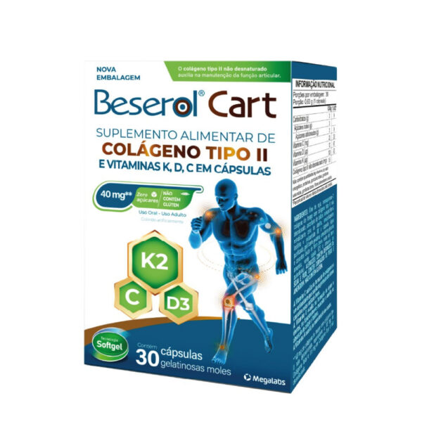 Megalabs Beserol Cart 30 Cápsulas Gelatinosas Moles