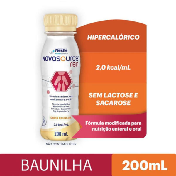 Nestle Nutrition Novasource Renal Baunilha 24 Unidades de 200ml Cada Novasource Ren Baunilha 200ml