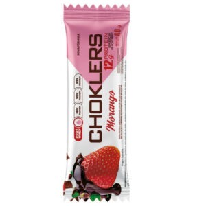 Choklers Barra Proteica 12g Protein Morango Sem Açúcar 40g