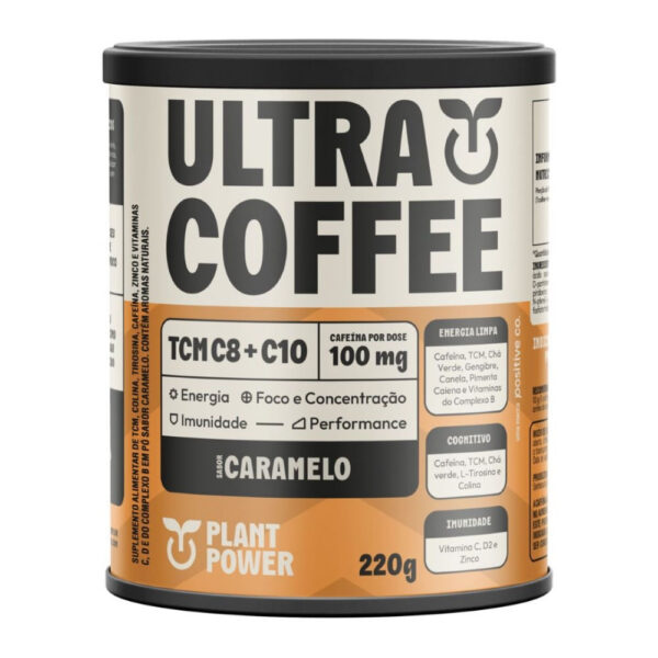 Ultracoffee Suplemento Plant Power Caramelo 220g