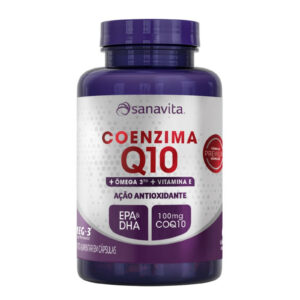 Sanavita Coenzima Q10 Com Ômega 3Tg + Vitamina E 60 Cápsulas