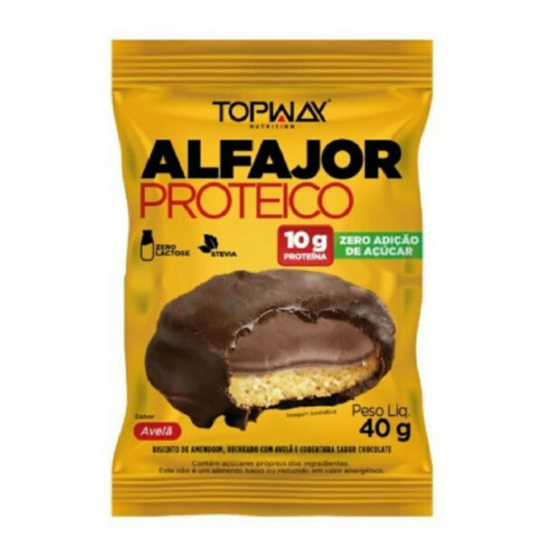 Topway Alfajor Proteico Avelã 40g