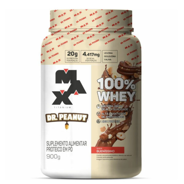 MAX Titanium Dr. Peanut 100% Whey 900g