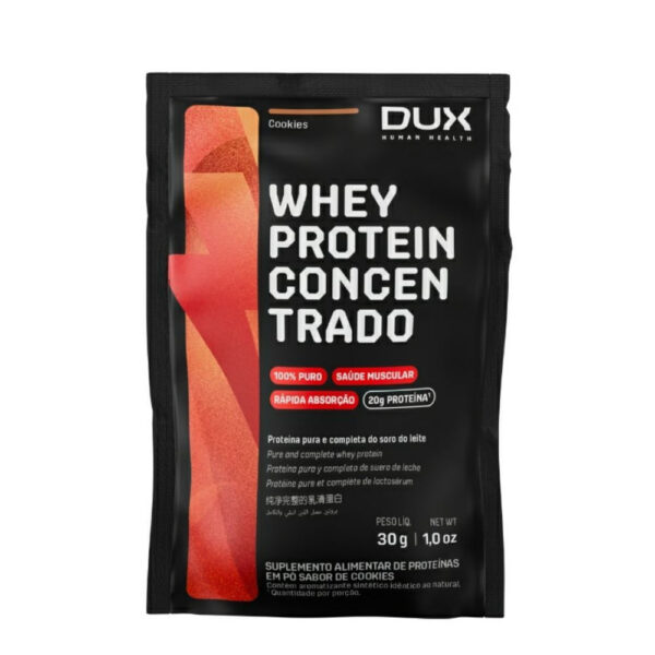 DUX Whey Protein Concentrado Cookies Sachês 30g