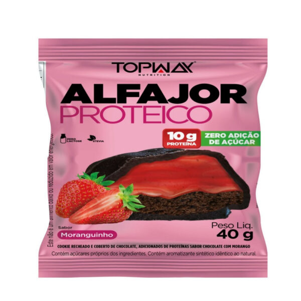 Topway Alfajor Proteico Moranguinho 40g