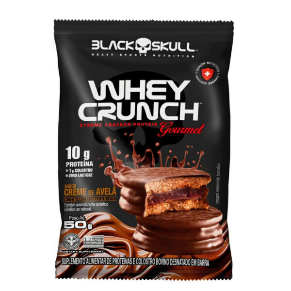 Alfajor Black Skull Whey Crunch Gourmet 50g
