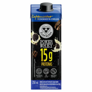 TRES Coracoes UHT 3 Corações Power Whey Cappuccino Zero Lactose Cookies'n Cream 250ml