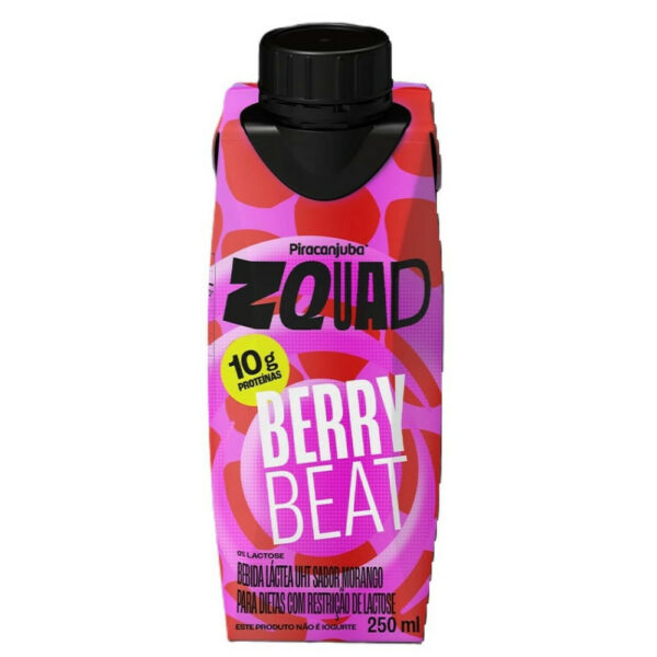 Piracanjuba Zquad Berry Beat Sabor Morango 250ml