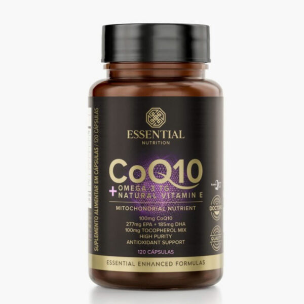 Essential Nutrition CoQ10 + Omega 3TG + Natural Vitamin E 120 cápsulas