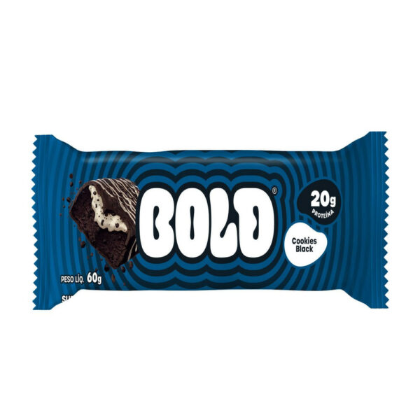 BOLD Barra de Proteínas Cookies Black 60g