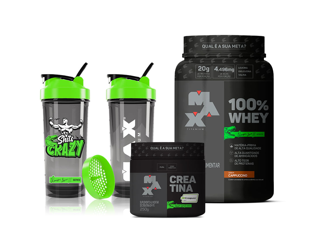 Max Titanium Kit Dino Shits Crazy – Cor Preto