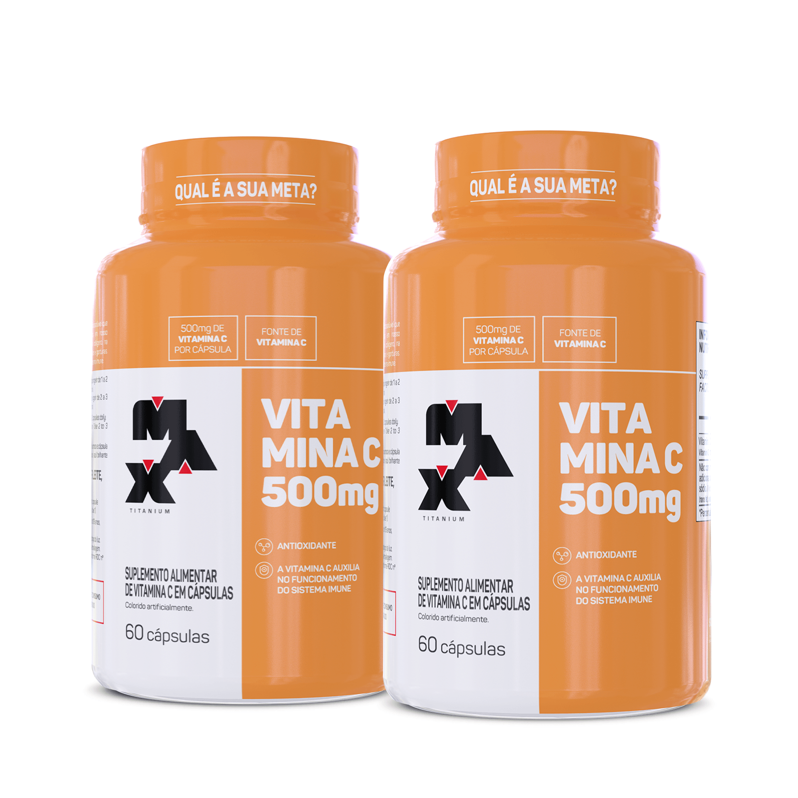 Max Titanium Pack 2x Vitamina C 60 capsulas