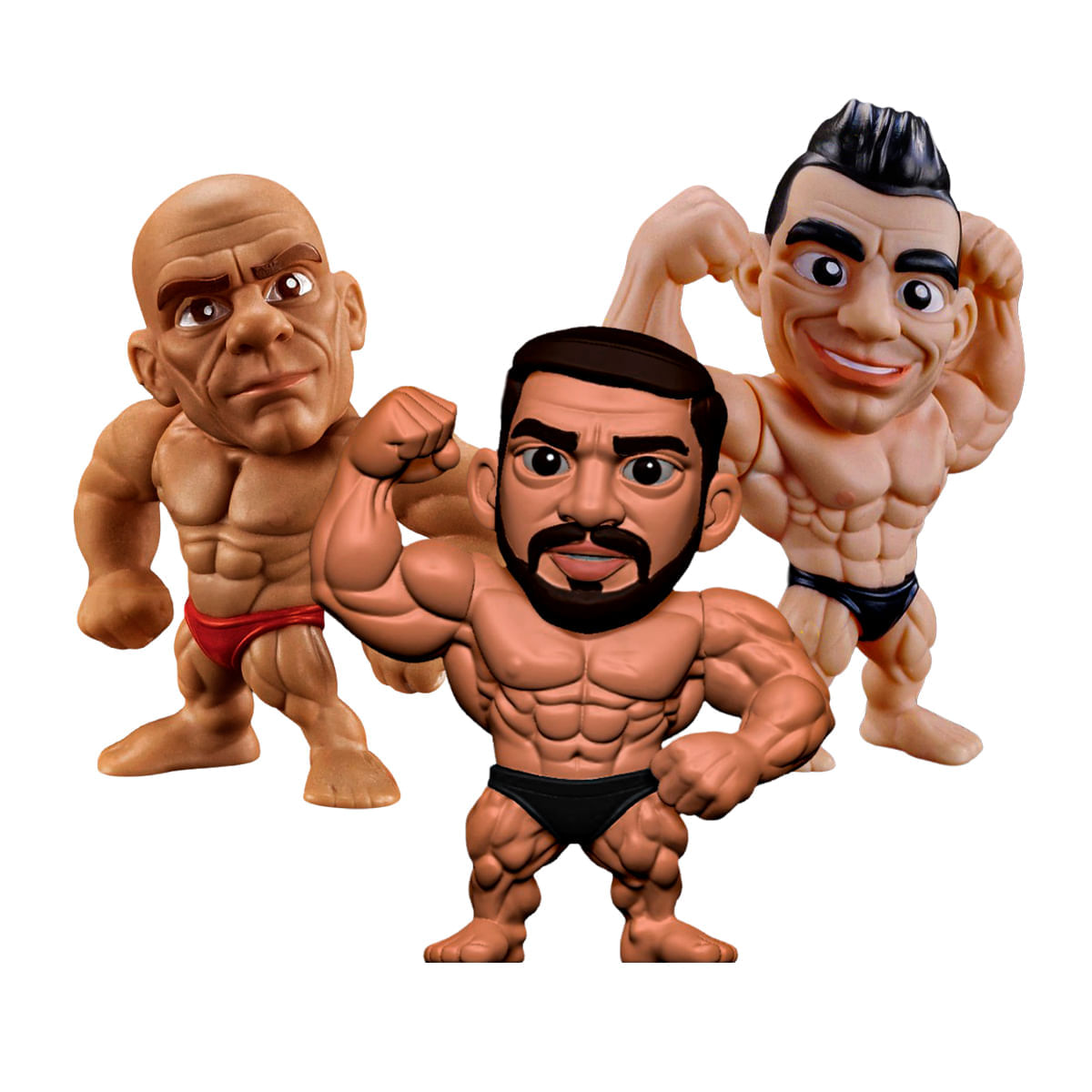 Max Titanium Kit Bonecos Colecionáveis - Ramon Dino, Brandão e Jorlan