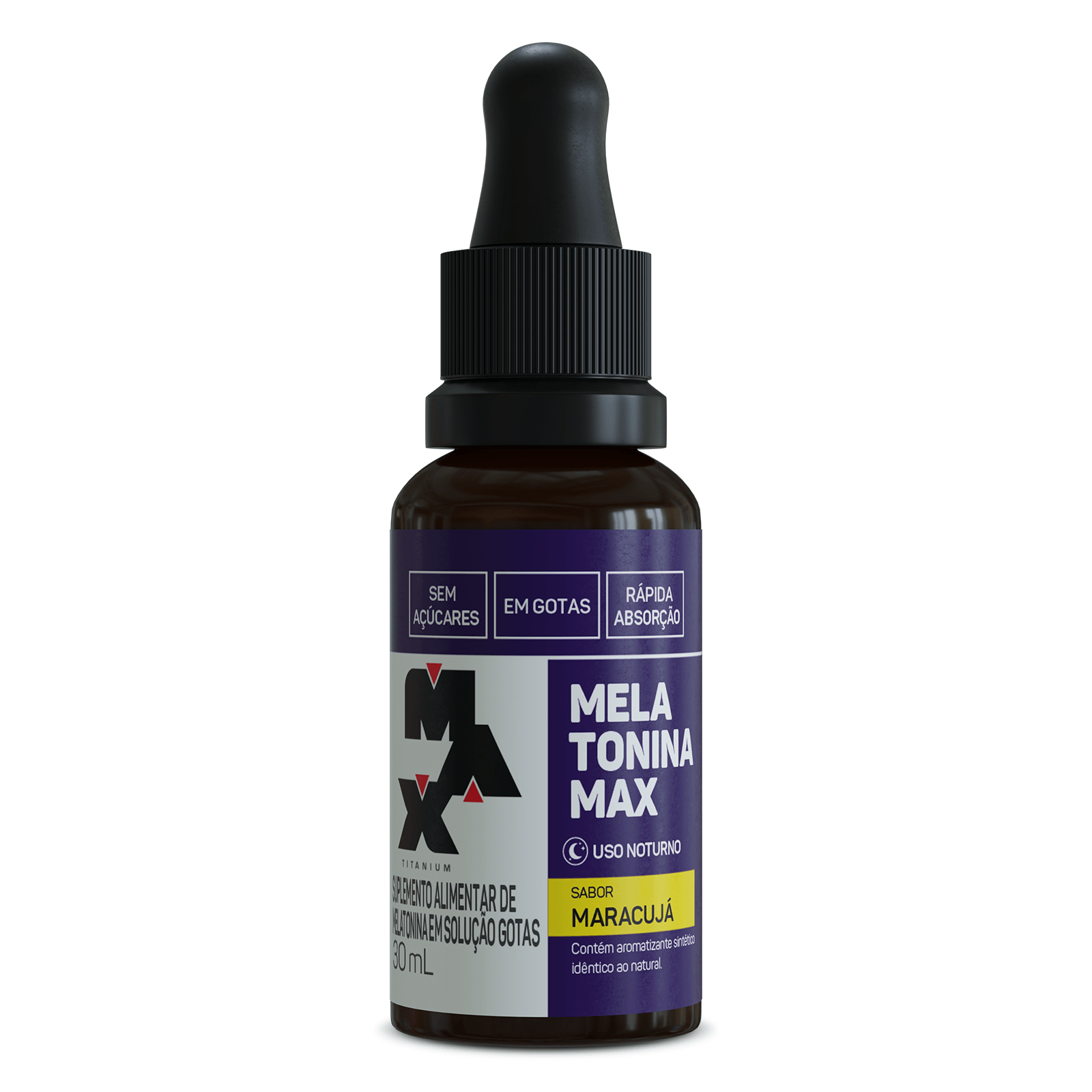Max Titanium Melatonina em Gotas (30ml) – 21mcg UN