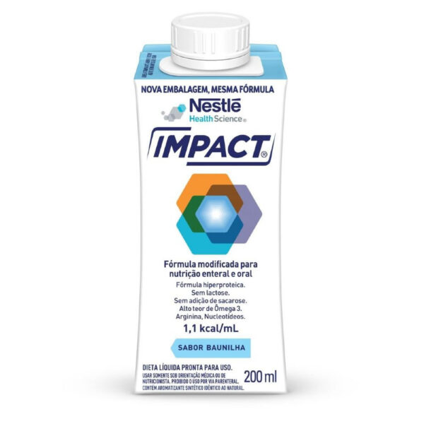 Nestle Nutrition Nutrição Enteral e Oral Impact Baunilha 200ml