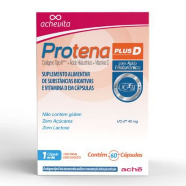 ACHE Protena Plus D Colágeno Tipo II + Ácido Hialuronico + Vitamina D 60 cápsulas