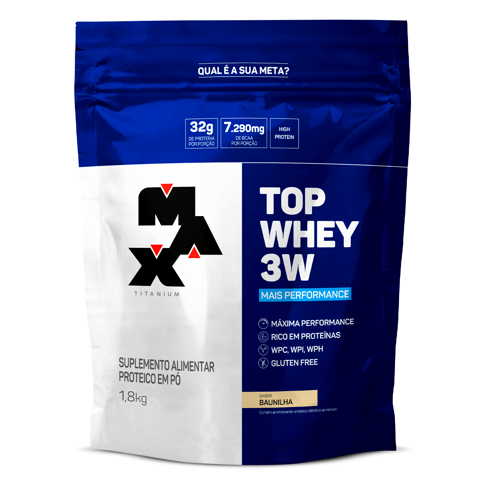 Max Titanium Top Whey 3W + Performance 1,8Kg