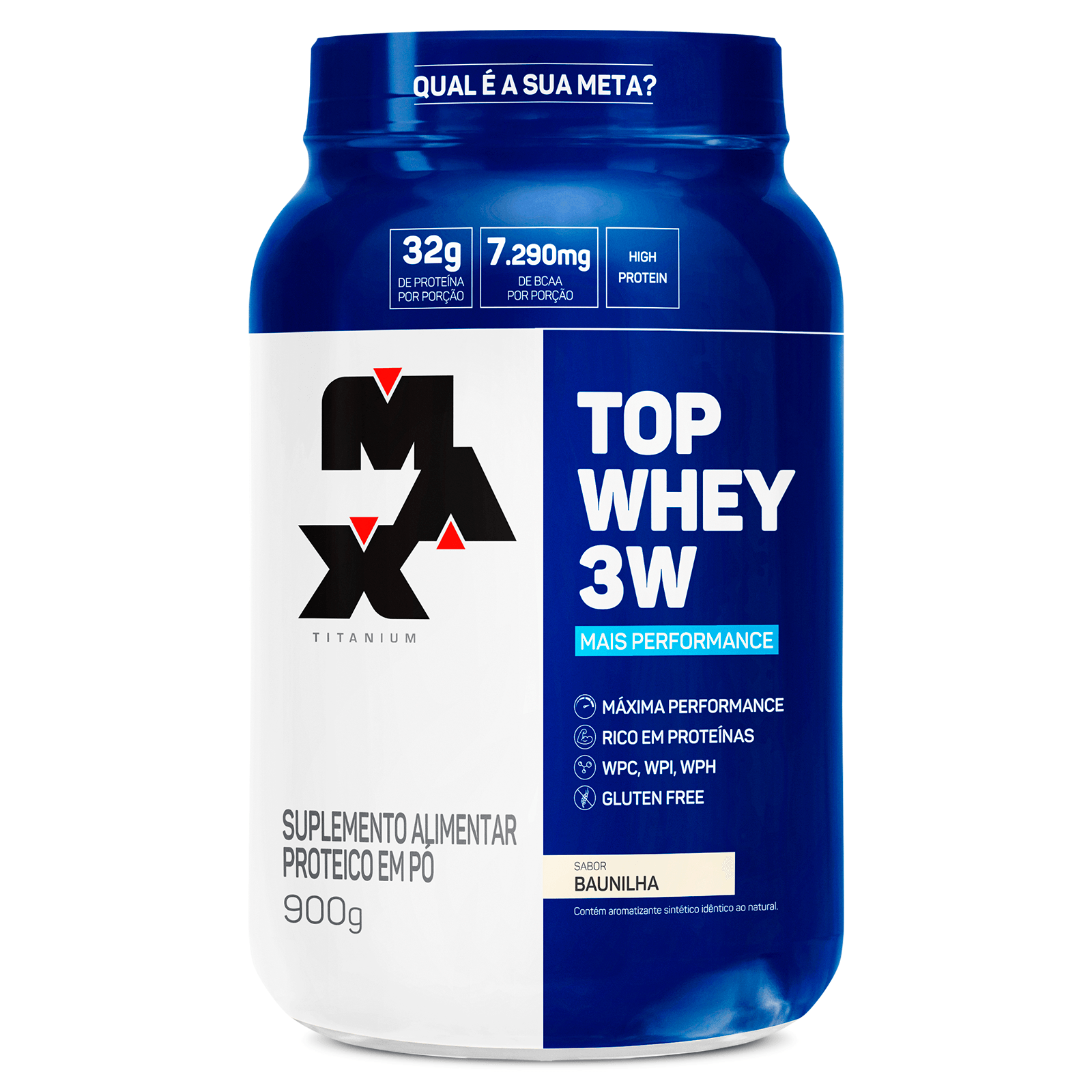 Max Titanium Top Whey 3W + Performance 900G