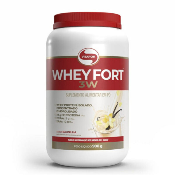 Vitafor Whey Fort 3W Baunilha 900g