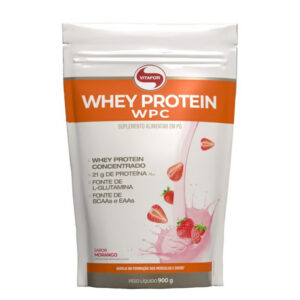 Vitafor Whey Protein WPC Morango Refil 900g