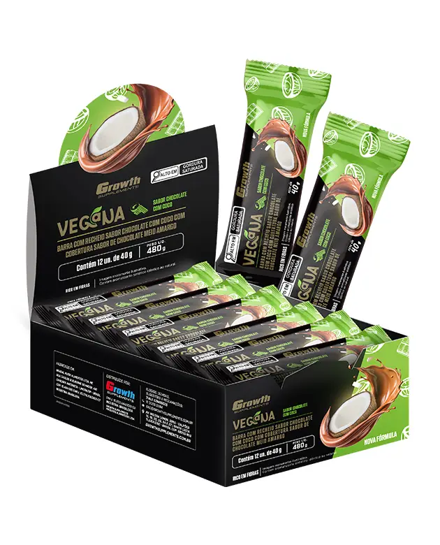 Barra de Proteína Vegana – Display C/ 12 Un