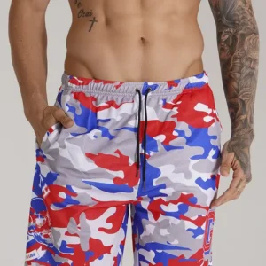 BERMUDÃO VERMELHO CAMUFLADO TEAM GROWTH