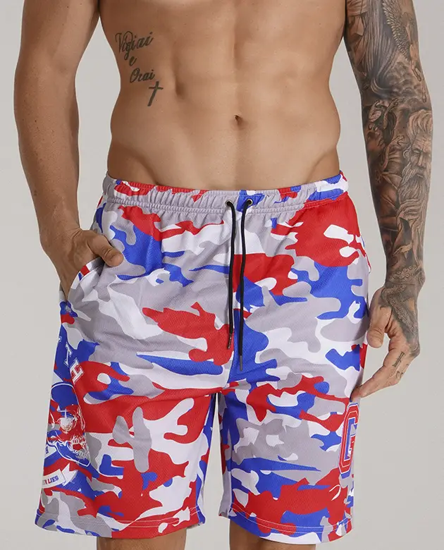 BERMUDÃO VERMELHO CAMUFLADO TEAM GROWTH