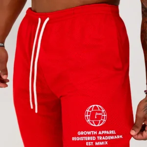 Bermuda Growth Confort Estampa Lateral Vermelho