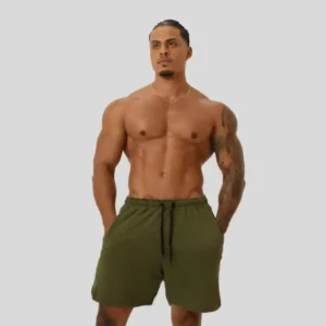 Bermuda Moletom Growth Preto/Cinza