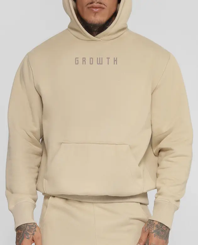 BLUSÃO MOLETOM GROWTH UNDER BEGE
