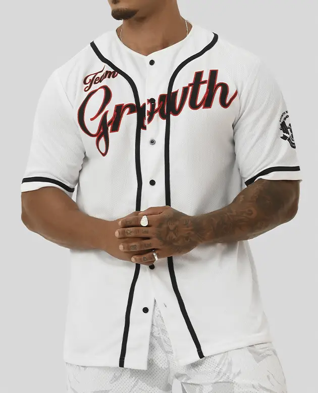 Camisa Premium Baseball Growth White