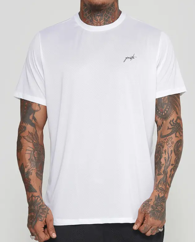 Camiseta Dry Growth Manuscrito Branca
