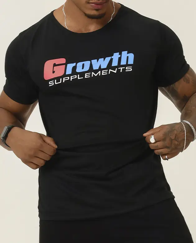 CAMISETA GROWTH CASUAL PRETA