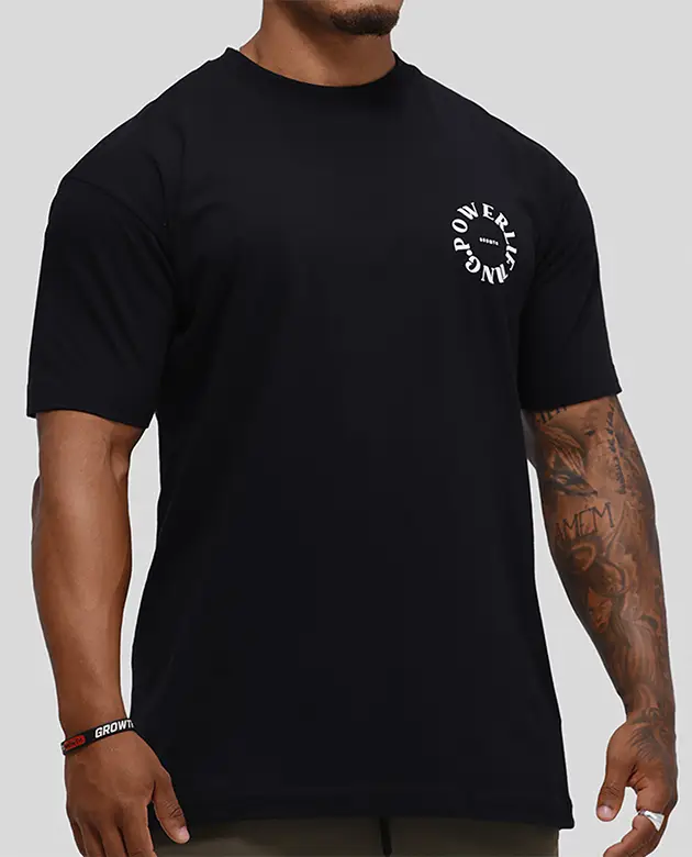 Camiseta Growth Oversized Power Preto