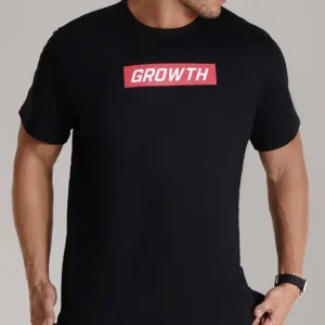 Camiseta Preta Growth Red