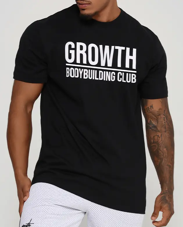 CAMISETA GROWTH UNDER PRETA