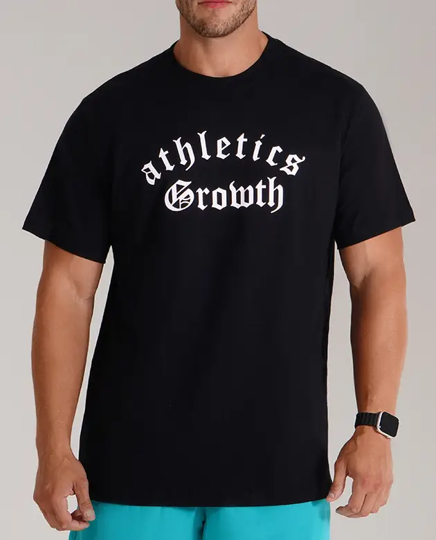 Camiseta Preta Athletics Growth Got