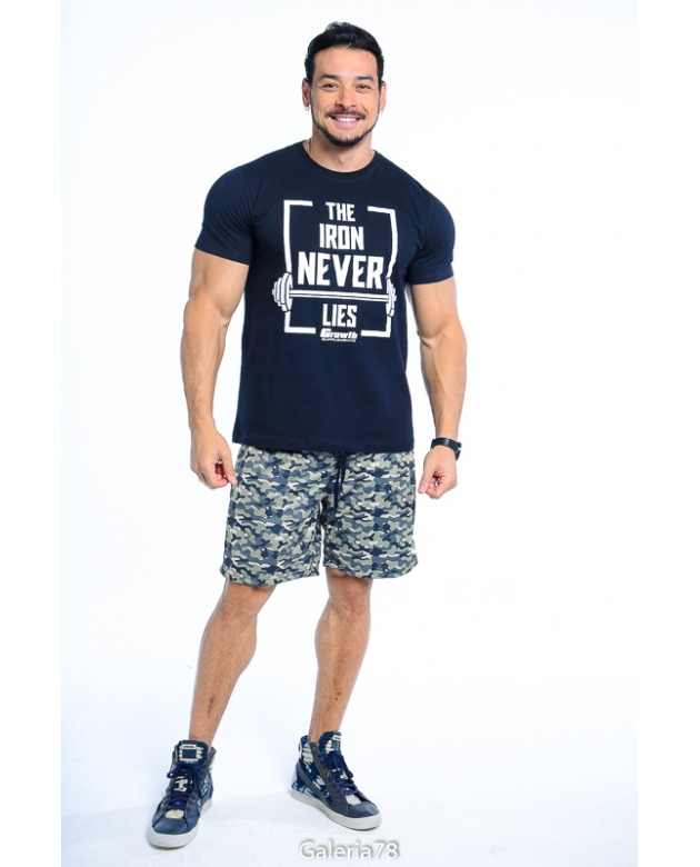 CAMISETA PRETA THE IRON NEVER LIES