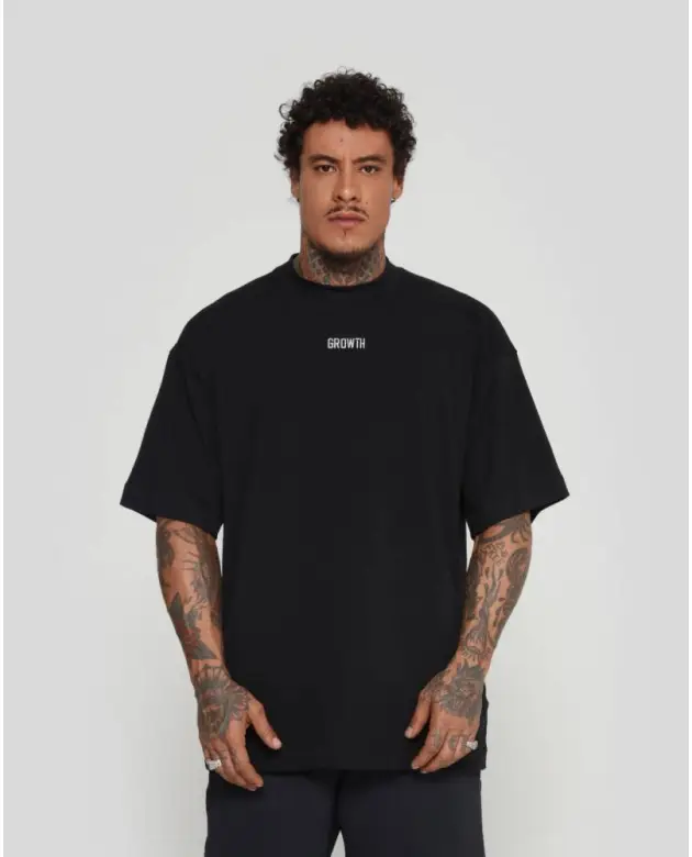 Camiseta Tecno Growth Oversized Preta