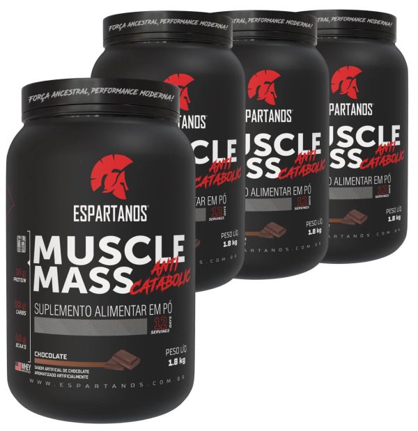 Combo 4x Muscle Mass Hipercalórico