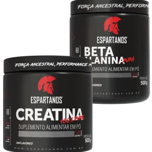 Creatina 100% Pura 500g + Beta Alanina 100% Pura 500g Suplementos