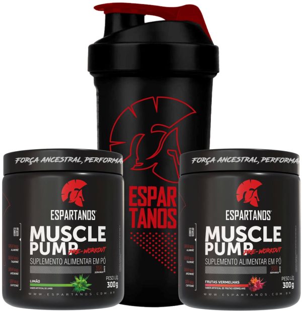 Kit 2x Pré Treino Muscle Pump 300g + Shaker
