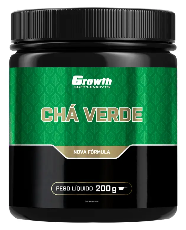 Chá verde em pó 200g instantâneo sabor natural