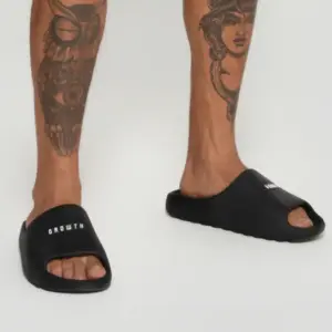 Chinelo Slide Soft Growth Preto