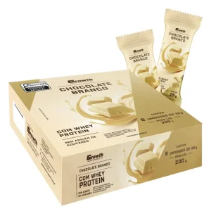 Chocolate Branco com Whey Protein - Display C/ 8Un
