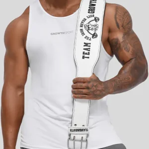 CINTURÃO BRANCO TEAM GROWTH THE IRON NEVER LIES