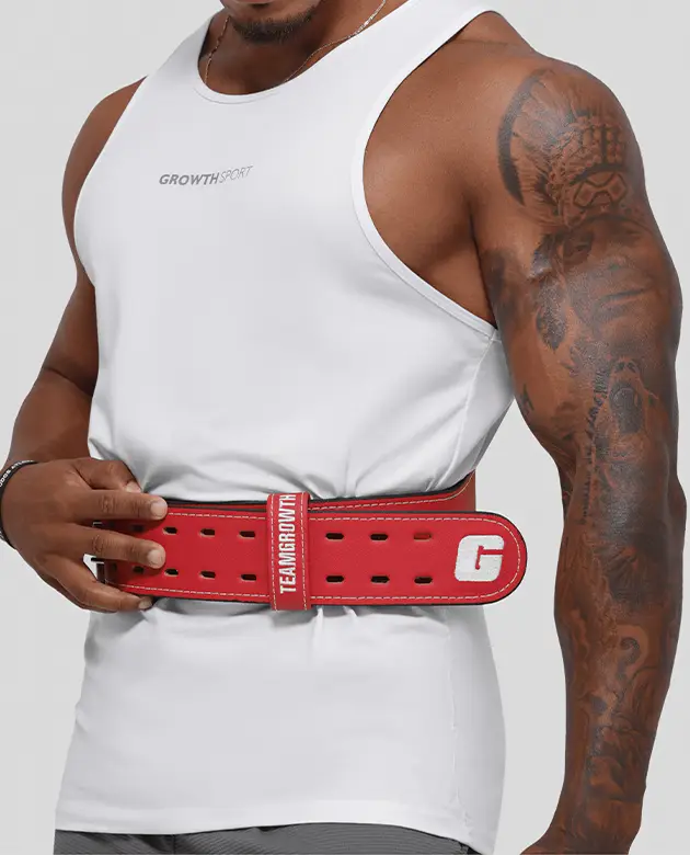 CINTURÃO VERMELHO TEAM GROWTH THE IRON NEVER LIES