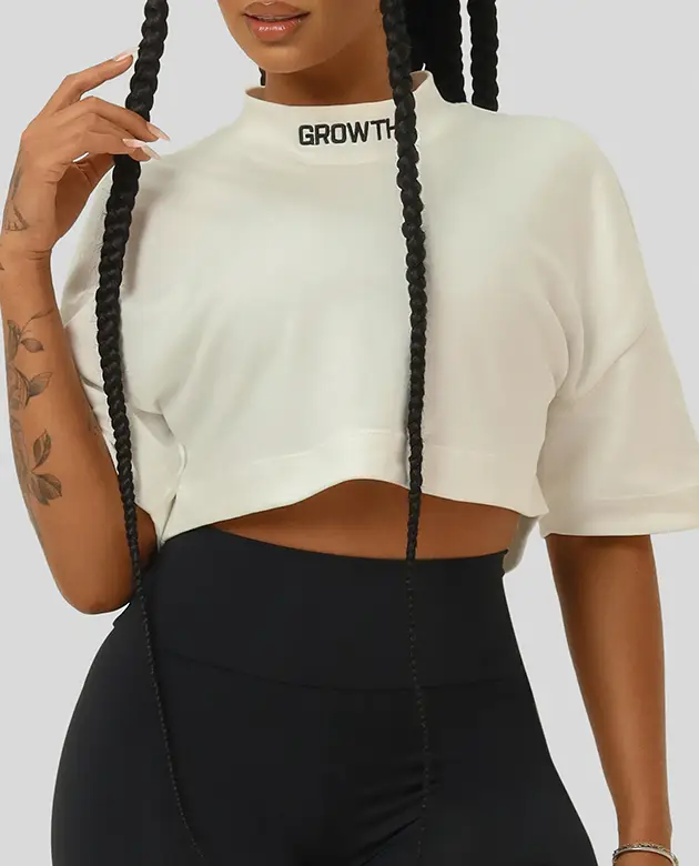 Cropped Growth Oversized Off White/Branco